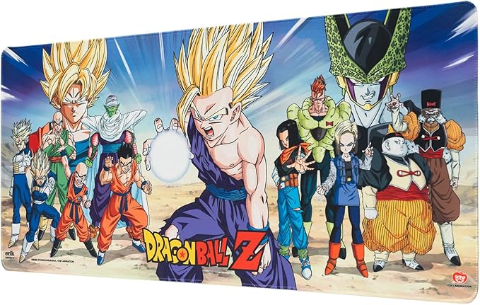 Grupo Erik XXL Mouse Pad - Dragon Ball Manga Gifts | Gaming Desk Mat 31.5 x 13.8 inches Non-Slip Rubber Mat, Keyboard & Mouse Mat Large | Gaming Gifts Gamer