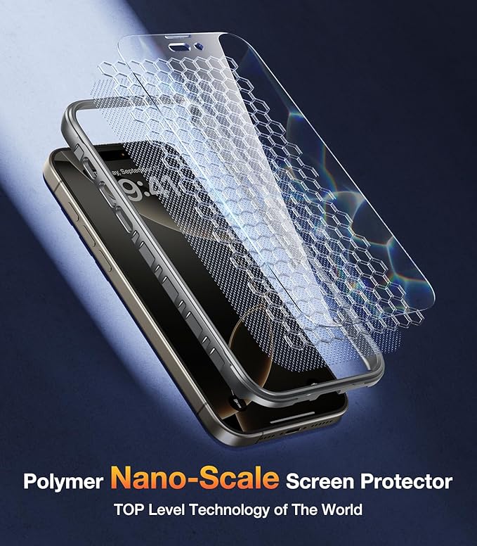 Diaclara Magnetic Designed for iPhone 16 Pro Max Case, Full Body Rugged with Touch Sensitive Anti-Scratch Screen Protector, Compatible with MagSafe, Soft Bumper Case for iPhone 16 Pro Max 6.9'', Gray