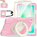 Andnary Case for Samsung Galaxy Tab A11+ Plus/A9+ 11 Inch 2025/2023, Tablet Case for Samsung Galaxy A9 Plus/A11+ with Screen Protector/360° Rotating Stand/Pen Holder/Shoulder Strap (Pink)