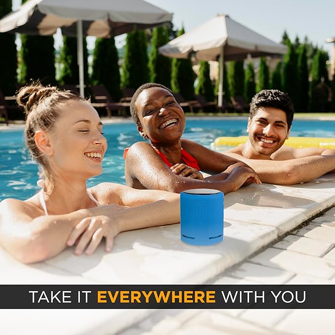 Altec Lansing HydraOrbit - Waterproof Bluetooth Speaker, Lightweight & Portable Speaker for Travel & Outdoor Use, Royal Blue