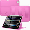 VIKESI Case for iPad iPad Pro 13-inch M5 or M4 Released in 2025 or 2024,Multiple Angles Magnetic Stand Cover,Shockproof Soft Back,Pencil Holder,and Auto Sleep/Wake,Rose