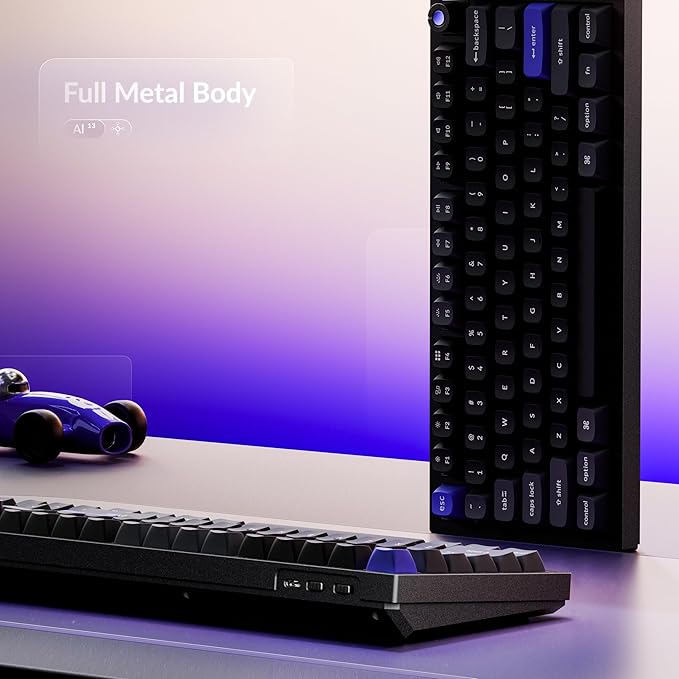 Keychron Q6 HE Wired Hall Effect Keyboard, Rapid Trigger Magnetic Switch Keyboard Hot Swappable, 8000 Hz Polling Rate Full-Size Layout Aluminum, Custom RGB for Mac Windows Linux - Black