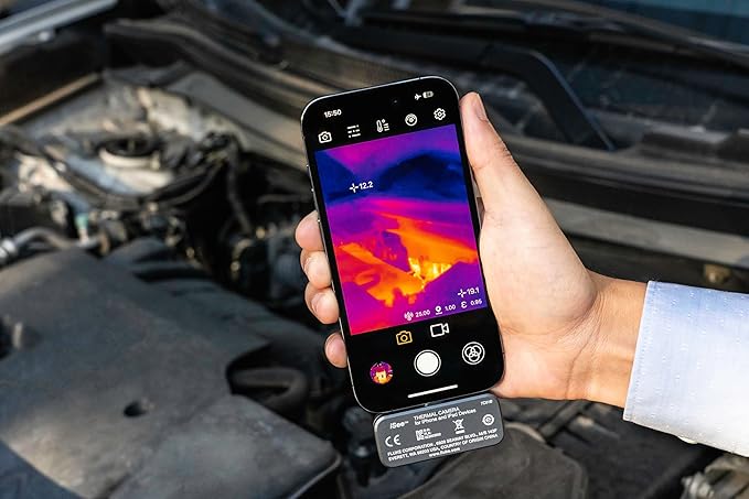 Fluke TC01B 25Hz - iSee Mobile Thermal Camera for iOS Smartphones, Temperature Range up to 1022°F