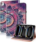 Case for iPad Pro 11 inch Case (M5/M4) 2025/2024, Premium Leather Folio Stand Cover with Auto Wake/Sleep, Pencil Holder and Card Slots - Mandala