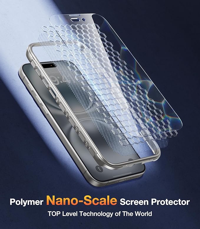 Diaclara Designed for iPhone 16 Case, Full Body Rugged Case with Built-in Touch Sensitive Anti-Scratch Screen Protector, Upgraded [Full Camera Protection] for Phone 16 (White)