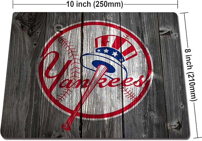 Wood Grain Design Sports Mouse Pad, Non-Slip Rubber Base Mousepad for Computers Laptop, Gaming Mouse Pads for Desk Office Supplies