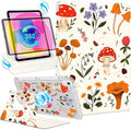 Shorogyt for iPad A16 11th Generation 11 inch 2025 /for i Pad 10th Generation case Magnetic Stand for Women - Cute Design 360 Degree Rotating Covers Girls Aesthetic with Pencil Holder,Mushroom