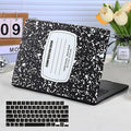 Funut for MacBook Air 13 inch M5 2026 2025-2022 M4 M3 M2 A3449 A3240 A3113 A2681, Plastic Laptop Hard Shell Case & Keyboard Cover for M2 M3 M4 M5 MacBook Air 13 inch,Composition Book