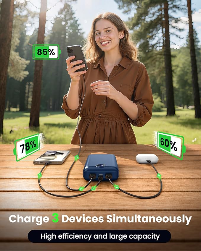 Portable Charger Power Bank 50000mAh 22.5W Fast Charging Battery Bank USB C External Battery Pack with 3 Output & 2 Input Digital Display Travel Essential for iPhone 16/15/14/13/12, Samsung, iPad etc