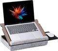 Vigo Wood Lap Desk for Laptop - Laptop Tray with Cushion, Portable Lap Desk for Lap, Adjustable Lapdesk, Couch Lap top Table for Work, Ergonomic Lap top Stand for Bed