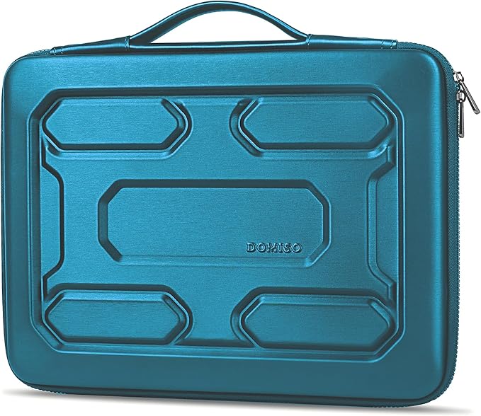 DOMISO 17.3 inch Laptop Sleeve with Handle Shockproof Waterproof EVA Protective Case for 17.3" ZBook Fury 17.3 G8/MSI GS73VR Stealth Pro/HP Envy 17.3/LG Gram 17.3"/ROG Strix GL702VS, Teal