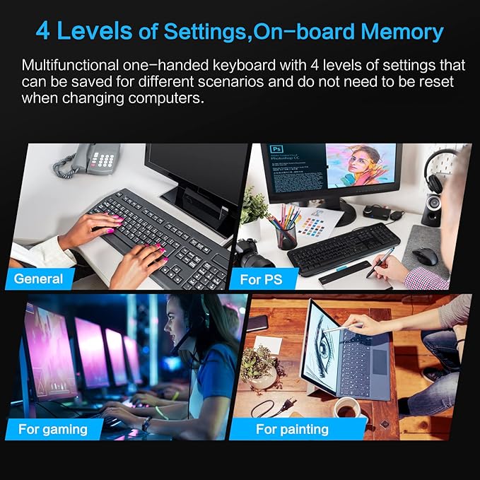Koolertron 9-Key Mechanical Numpad with 2 Programmable Knobs, LED Backlit Macro Gaming Keyboard, Fully Customizable Numeric Keypad for PC