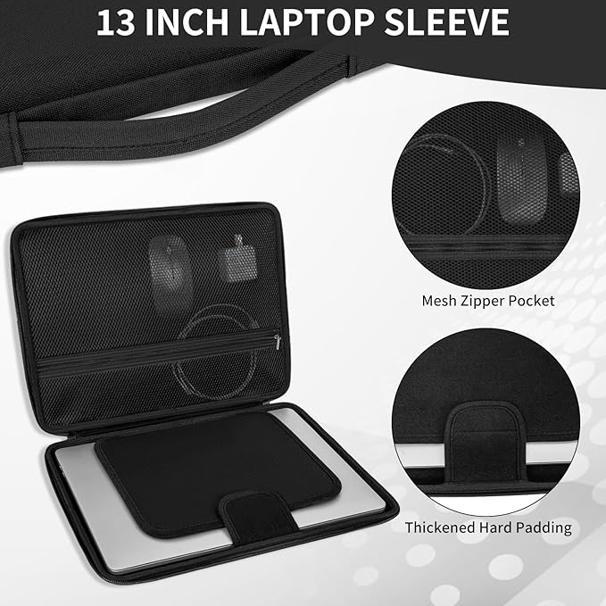 Hard Laptop Sleeve Case Compatible with MacBook Air 13/13.3/13.6 Inch M2/M3 MacBook Pro 13/14 Inch M1/M2/M3