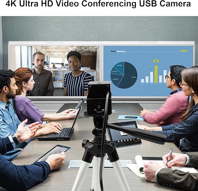 IFWAETR 4K USB Camera 2.8-12mm 4X Optical Manual Lens 2160P OpenCV Webcam Close up Zoom in and Out Video Conference Camera Pug and Play for Jetson Nano Laptop Raspberry Pi and Mac OS