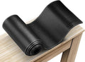 CENNBIE Console Table Leather Cover - 70.8 x 5.9 Inches Sofa Table Narrow Long Mat - TV/Media/Gaming/Center Console Table Protector Pad for Narrow Side Table, Sideboard, Entryway Table (Black)