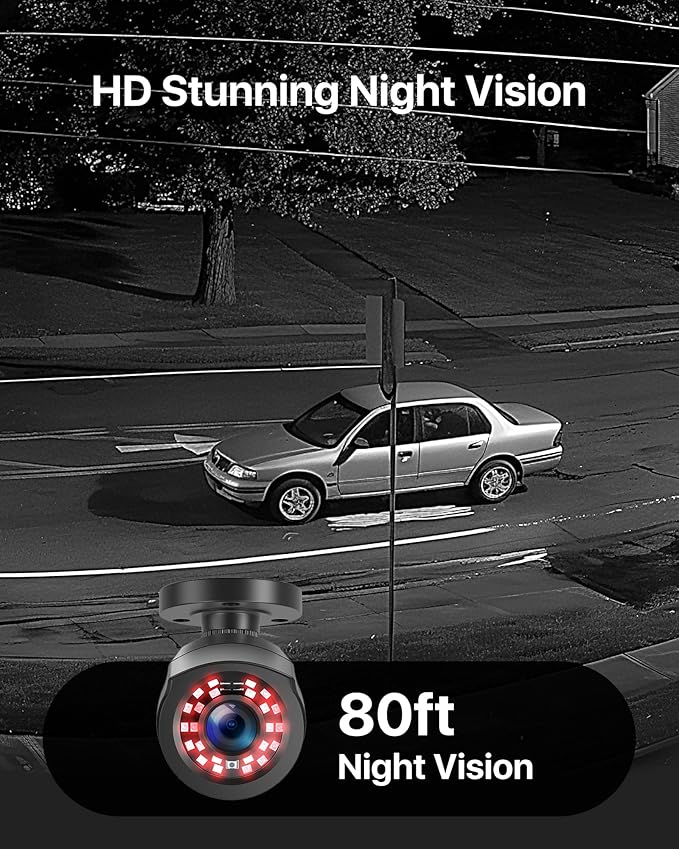 ZOSI 3K Lite 16CH Security Camera System,12pcs Wired 1080P Outdoor Indoor Weatherproof Cameras,AI Human Vehicle Detection,Night Vision,H.265+ 16 Channel CCTV DVR with 2TB HDD for 24/7 Recording