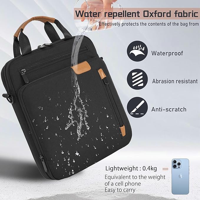 12.9 Inch Tablet Sleeve Bag, Padded Carrying Case for 13" iPad Air M4 M3 M2 2026-2024, iPad Pro M5 M4 M2 M1, Samsung Galaxy Tab S9 FE+/S9+/S8+/S7 FE/S7+ 12.4" 2022/2023, Surface Laptop Go 12.4"