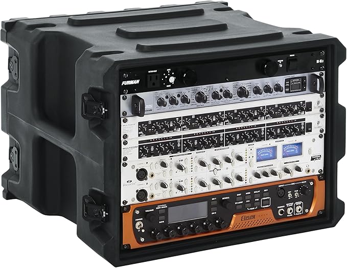 Gator Cases Pro Series 8U Rack Case with Standard 19" Depth, Roto Molded Made in USA (G-PRO-8U-19)