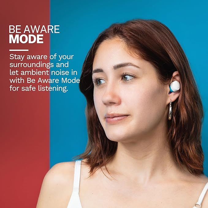 JLab Go Pop+, True Wireless Earbuds, Bluetooth 5, Dual Connect, IPX4, App Support, Confetti