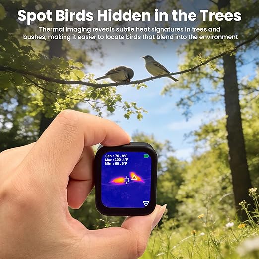Mini Thermal Camera with Touchscreen, No App Required Small Infrared Imager for Home Inspection, 80×60 IR Resolution Infrared Camera for Detect Hidden Camera, Water Leak Detection