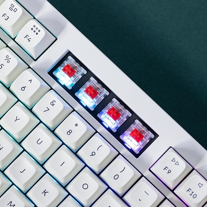 Keychron Q5 Max Wireless Custom Mechanical Keyboard, Full Aluminum 2.4 GHz Bluetooth QMK 96% Layout RGB with Hot-swappable Gateron Red Switch Compatible with Mac Windows Linux