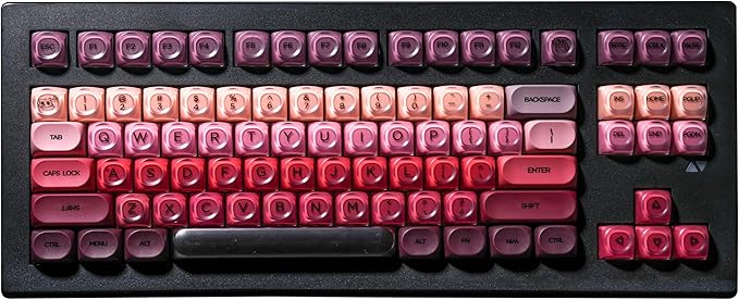 ZORNHER CG870 Lipstick Mechanical Keyboard,TKL Pink Gaming Keyboard,Foundation Creamy Thocky Keyboard,Creamy Sounding Switches,Cute Kawaii Girly Jelly Keycaps