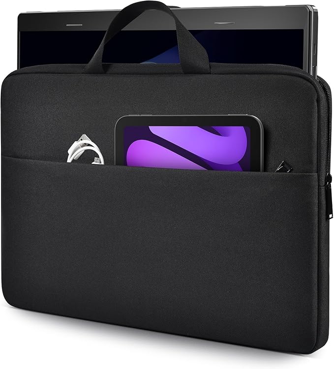 17 Inch Laptop Sleeve Carrying Case for HP 17 17.3" Laptop, HP Envy 17 17t 17m 17.3, Pavilion 17, ASUS Vivobook 17, LG Gram 17, MSI 17.3 inch Case Bag, Black