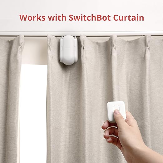 SwitchBot Smart Switch Button Pusher with Remote- Bluetooth Fingerbot for Rocker Switch/One-Way Button, Automatic Light Switch, Timer and APP Control, Works with Alexa When Paired with SwitchBot Hub (