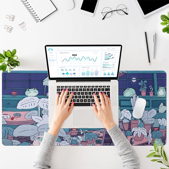 Mouse Pad 90 x 40cm, Non Slip Large Mouse Pad, Mouse Mat with Rubber Base, Waterproof Desk Mouse Pads, Keyboard Mat