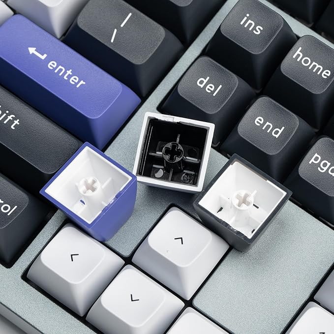 Keychron Q6 Pro Full Aluminum RGB Wireless Bluetooth Custom Mechanical Keyboard, Full-Size QMK/VIA Programmable Knob KSA Double-Shot PBT Keycap Hot-Swappable Red Switch, Mac Windows Linux - Grey