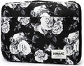 Kinmac 360° Protective Water Resistant Laptop Sleeve case Bag with Handle for MacBook Pro 14 inch,13.5 inch-13.9 inch and 14 inch Laptop(White Rose)