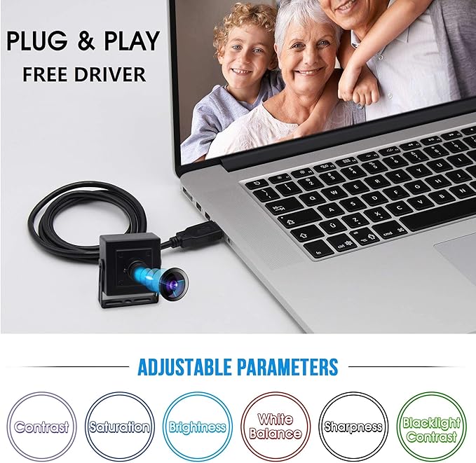 ELP 4K Mini USB Camera with 3.6mm Lens and 3840x2160 HD Resolution for MAC/Windows/Linux/Raspberry Pi