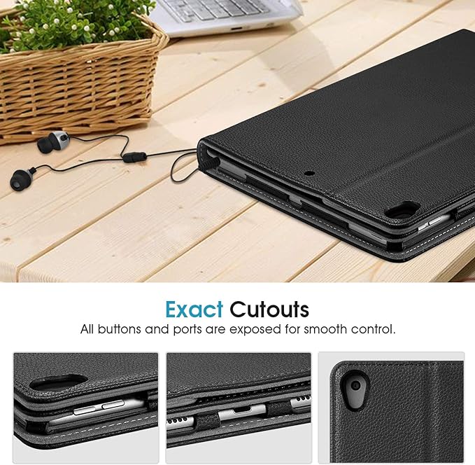 Fintie Case for iPad Air (3rd Gen) 10.5" 2019 / iPad Pro 10.5" 2017 - [Corner Protection] 360 Degree Rotating Smart Protective Stand Cover w/Pencil Holder, Auto Sleep/Wake, Black