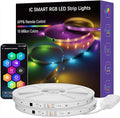 LED Strip Lights 130FT, Smart IC RGB Segmented DIY Color Changing, Rainbow Chasing Effects, WiFi App/Voice Control, Music Sync, Works with Alexa & Google Assistant, LED Lights for Bedroom Decor
