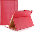 ProCase for iPad 9.7 Inch iPad 6th/5th Generation Case 2018 2017/iPad Air 2/Air 1 Case, Premium Leather Folio Corner Protection Multi-Angle Viewing Stand Cover with Front Pocket Pen Loop -Red