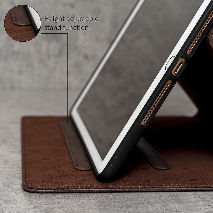 Porter Riley - Leather Case for iPad Pro 12.9" 6th / 5th / 4th Gen. Premium Genuine Leather Stand/Cover/Flip Case (Chocolate Brown)