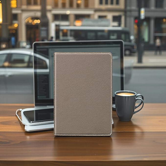 Case for iPad mini 7 (A17 Pro) 2024, iPad mini 6th Generation 2021, Leather Protective Shockproof Smart Cover Adjustable Stand - Auto Wake/Sleep and Multiple View Angles, Gray Brown