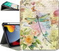 Vimorco for iPad A16 Case 11-inch 2025, for iPad (A16) 11th/10th Generation Case Pencil Holder, Typing Stand & 4 Viewing Angles, Faux Leather Slim Cover, Auto Sleep/Wake, Dragonfly Flower