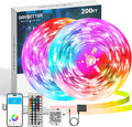 DAYBETTER Led Strip Lights 200 ft (2 Rolls of 100ft) Smart Led Light Strips with Remote and App Control, RGB Music Sync Color Changing Led Lights for Bedroom, Kitchen, Party, Home Decor