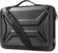 DOMISO 15.6-16 Inch Laptop Hard Case with Strap, Waterproof Shockproof Hard Shell Laptop Sleeve for Macbook Pro/Lenovo IdeaPad/HP ENVY/Dell XPS, Black