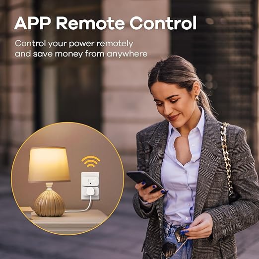 Linkind Matter Smart Plug, Smart Home Smart Outlet Timer, Work with Apple Home, Siri, Alexa, Google, SmartThings, 15A/1800W, APP Remote Control & Schedule, ETL & FCC Certified, 2.4G WiFi Only, 6 Pack