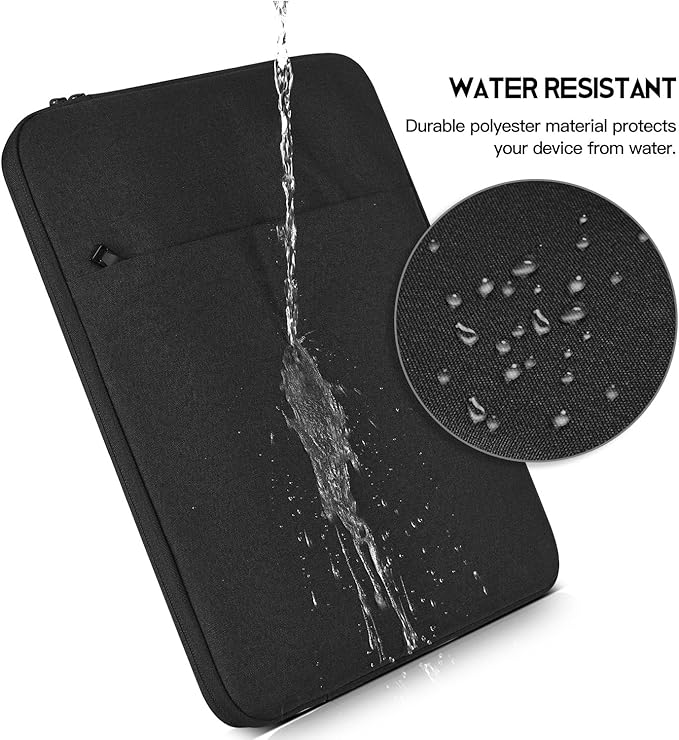 13 inch Laptop Sleeve Case for Surface Laptop 7 6 5 4 13.5, Surface Studio 14.4, Lenovo Yoga 6 13, Dell XPS 13, Dell Inspiron 13, ACER Lenovo DELL ASUS HP 13" Computer Waterpoof Bag(Black)