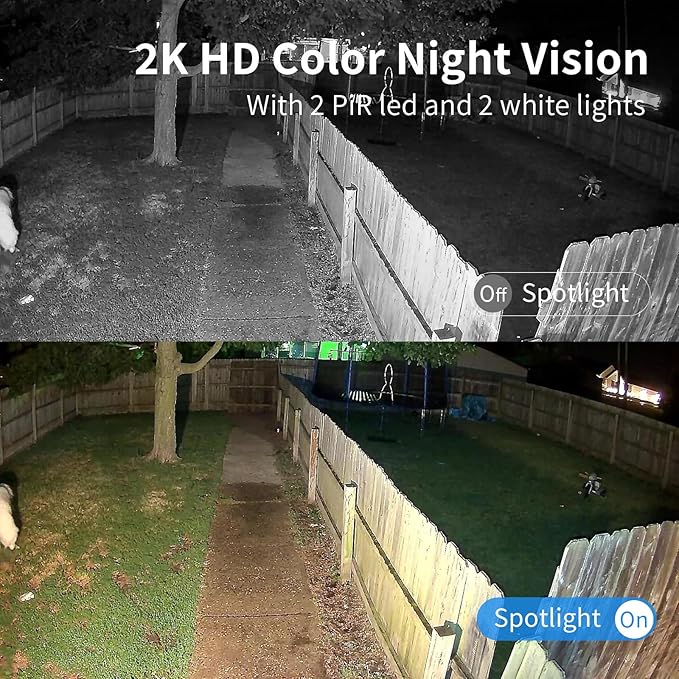 Armorcope Security Cameras Wireless Outdoor, Battery Powered 2k Color Night Vision, AI Motion Detection,IP66 Weatherproof, 2-Way Talk, SD/Cloud Storage,Cameras for Home Security-2 Pack