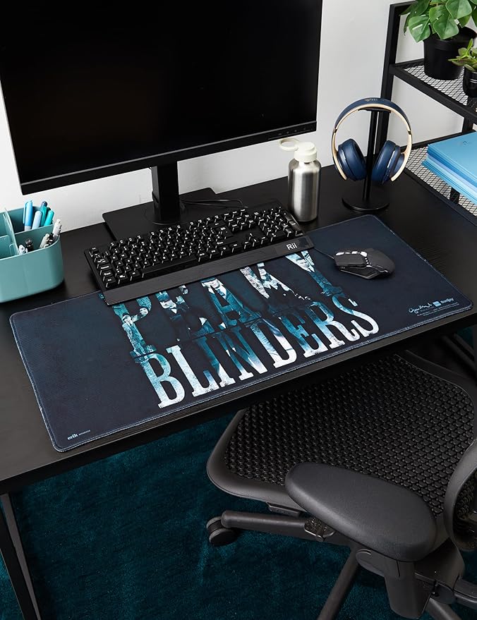 Grupo Erik XXL Mouse Pad - Peaky Blinders Gifts | Gaming Desk Mat 31.5 x 13.8 inches, Non-Slip Rubber Keyboard & Mouse Mat Large | Gaming Gifts Gamer