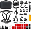 AKASO 60 in 1 Action Camera Accessories Kit Compatible with EK7000/EK7000 Pro/Brave 4/Brave 4 pro/Brave 7 LE/Brave 7/Brave 8/V50X/V50 Pro/V50 Elite/GoPro Hero 11 10 9 8 7/ DJI/Apexcam Action Cameras