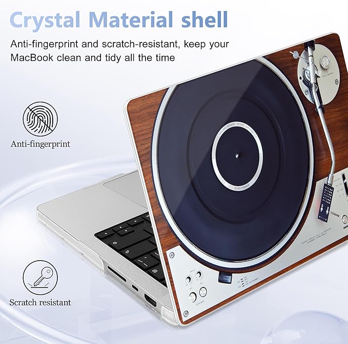 May Chen for 2026 MacBook Pro 14-inch M5 M4 M3 M2 M1 Pro/Max Chip, Release 2026 2025-2021, Model A3427 A3426 A3434 A3112 A3401 A3185, Plastic Hard Shell with Keyboard Cover, Stereo Turntabl