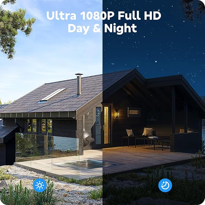 CAMCAMP Outdoor Security Camera Wireless Cameras for Home Security, 2K 360° View Pan/Tilt, Auto Human Tracking, 2.4G& 5G WiFi, Three Night Vision, Two-Way Talk, Indoor, IP66, Support SD Storage (1, W)