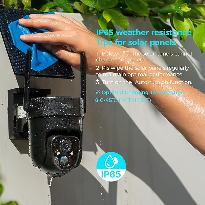 Vicohome 4QB 2K AI Solar Security Camera Wireless Outdoor, Battery Powered Cam, Color Night Vision, Two Way Audio, Motion Detection, Easy to Setup, Audible Flashlight Siren 180 Days Exchange Policy