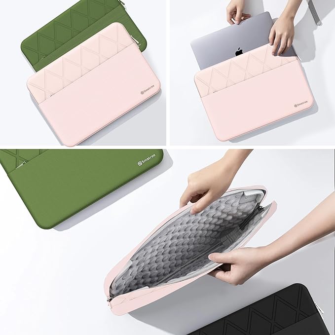 Smatree Laptop Sleeve for 13 inch Apple MacBook Neo A18 Pro A3404, 13.3 inch MacBook Pro M2 2022 A2338/M1 2020 A2251 A2289/2019 A2159 A1989,Pink(E454P)