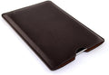 Dockem Executive Sleeve for iPad mini 6, 5, 4, 3, 2, 1: Premium Synthetic Leather Tablet Case: Slim, Microfiber Lined, Professional, Protective Cover (Dark Brown)